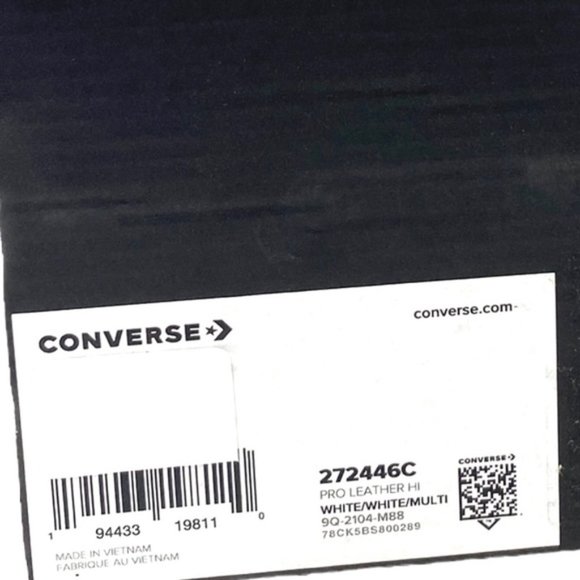 Converse Pro Leather High Skate Shoes Kids Women's White Multi Sneakers 272446C - Picture 10 of 10